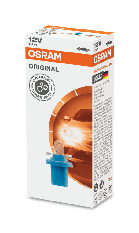 OSRAM BX8.5d Original Line OSRAM 12V 1.2W 2721MFX 10τεμαχια